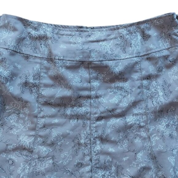 Gray and White A-Line Skirt Size 8 - Picture 2 of 6